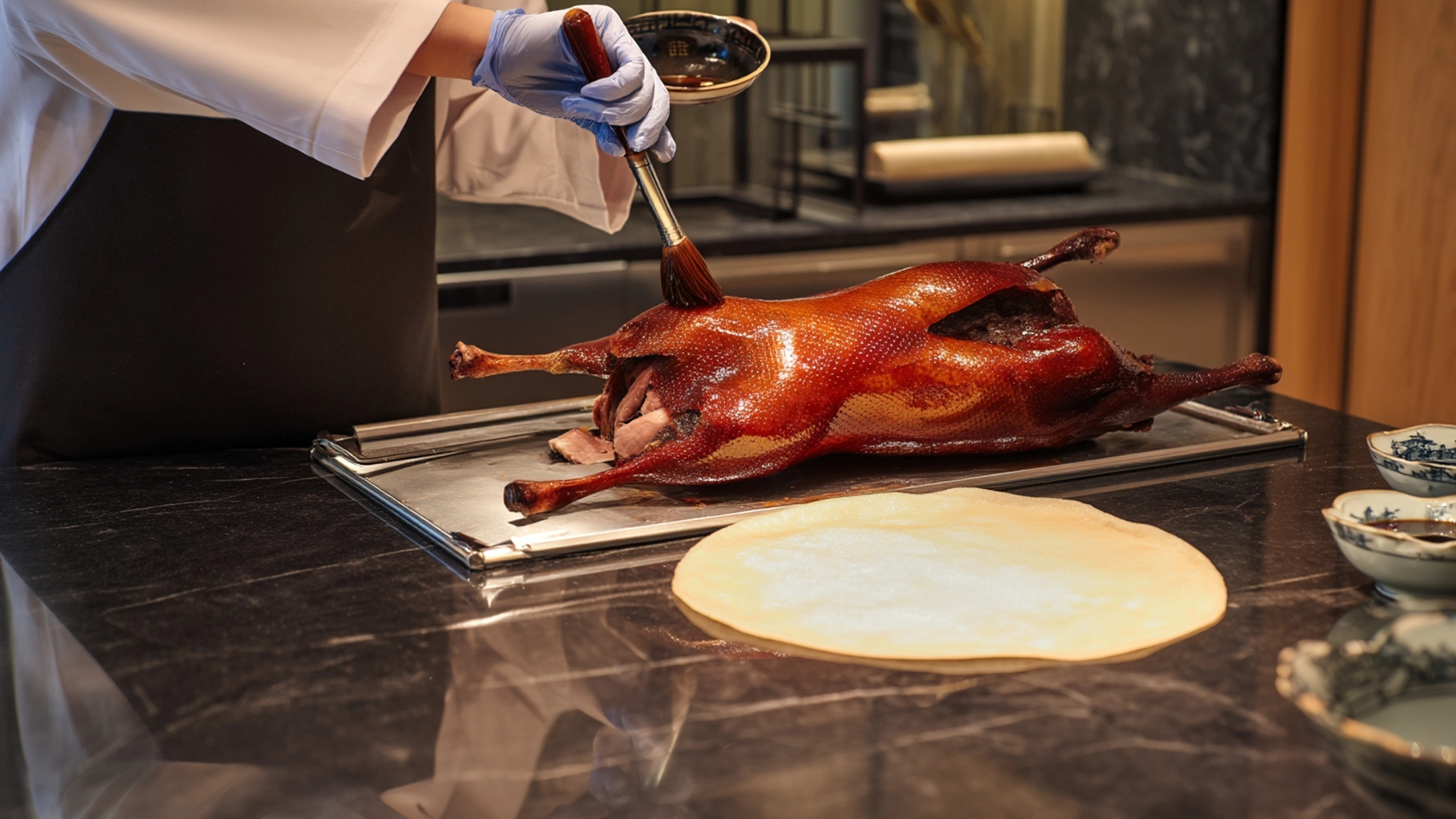 Фото блюда: Хрустящая утка по пекински в домашнем исполнении