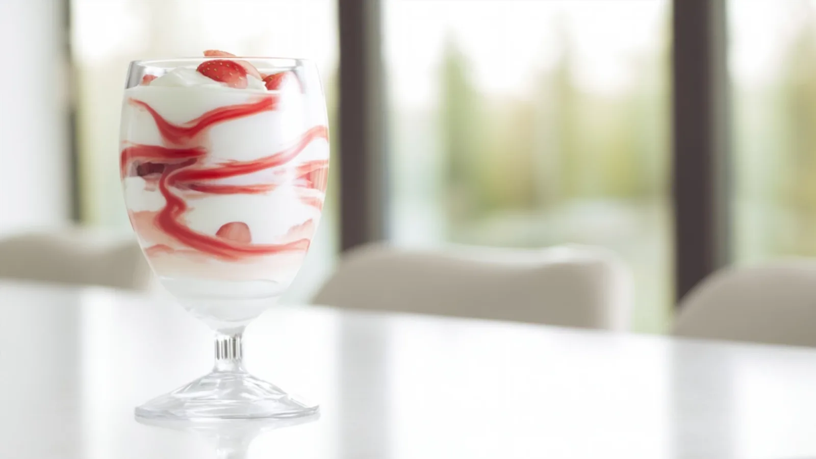 Фото блюда: Йогуртовый парфе с клубничными волнами вкуса