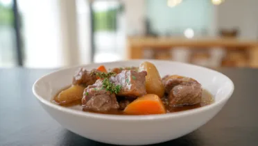 Фото блюда: Жаркое с языком в нежном бульоне для уютного ужина