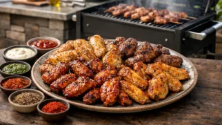 Фото рецепта: 10 лучших маринадов для куриных крылышек на мангале
