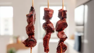 Фото рецепта: Антикучо из говяжьего сердца с перуанским характером