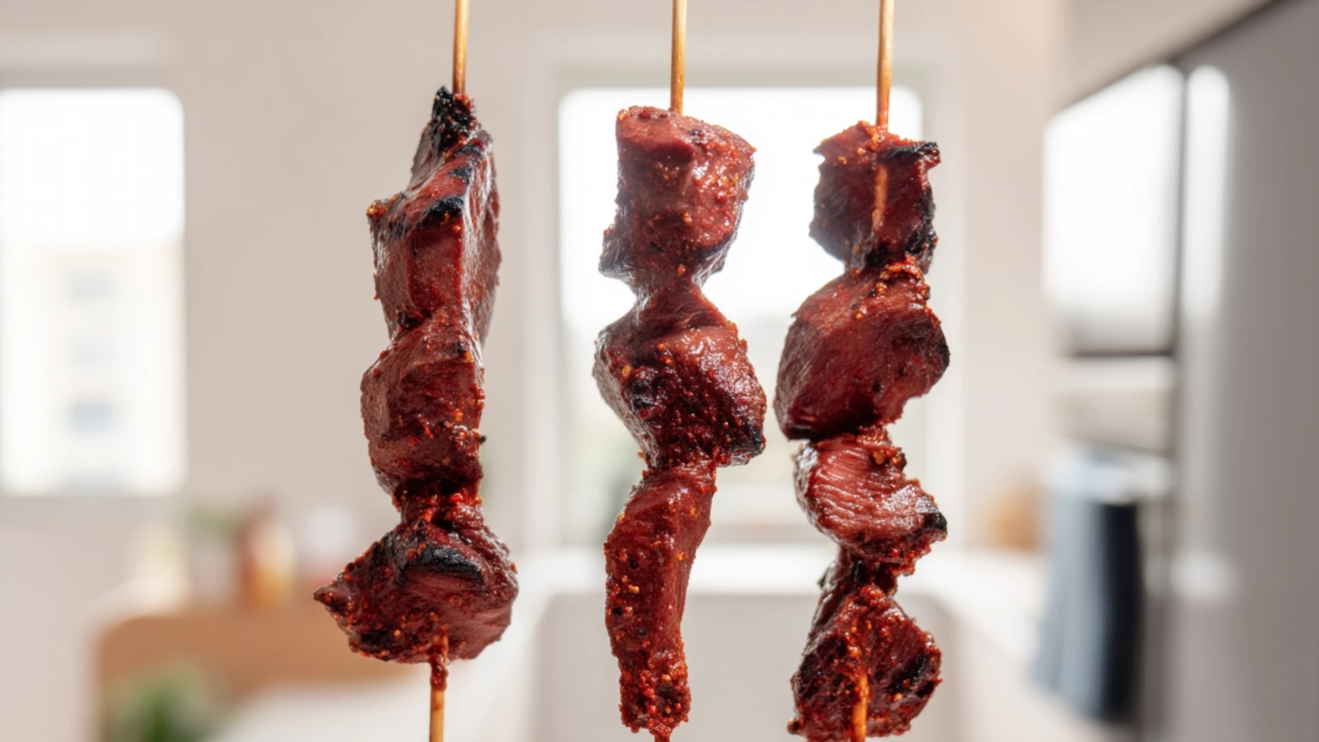 Фото блюда: Антикучо из говяжьего сердца с перуанским характером