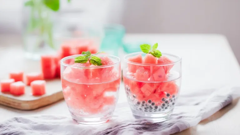 Фото блюда: Освежающий арбузный саго десерт