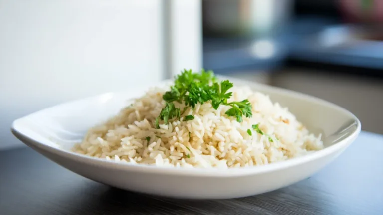 Фото рецепта: Ароматный рис с чесноком