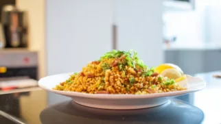 Фото рецепта: Рецепт бастурмы с булгуром