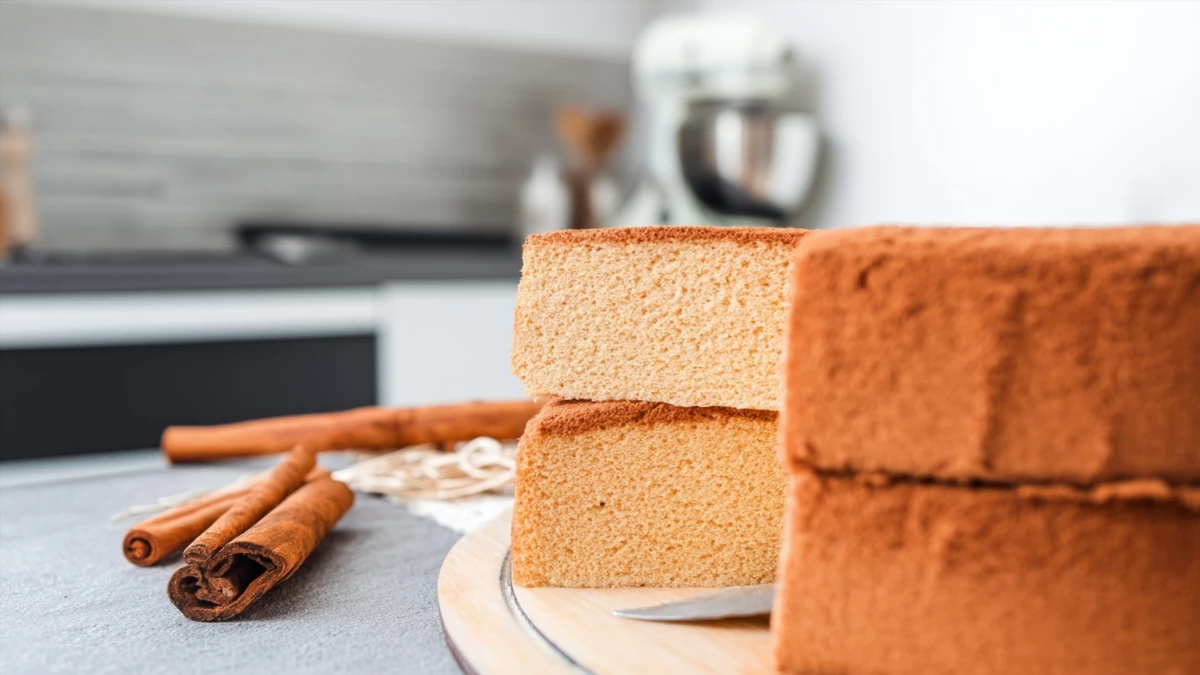 Фото блюда: Бисквит с корицей: пышный ароматный корж для тортов и десертов