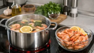 Обложка статьи: Как правильно варить креветки: пошаговый гид, точное время и лайфхаки