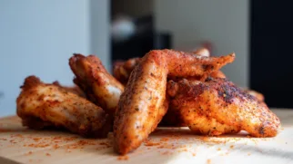 Фото рецепта: Огненные крылышки Каджун с хрустящей корочкой