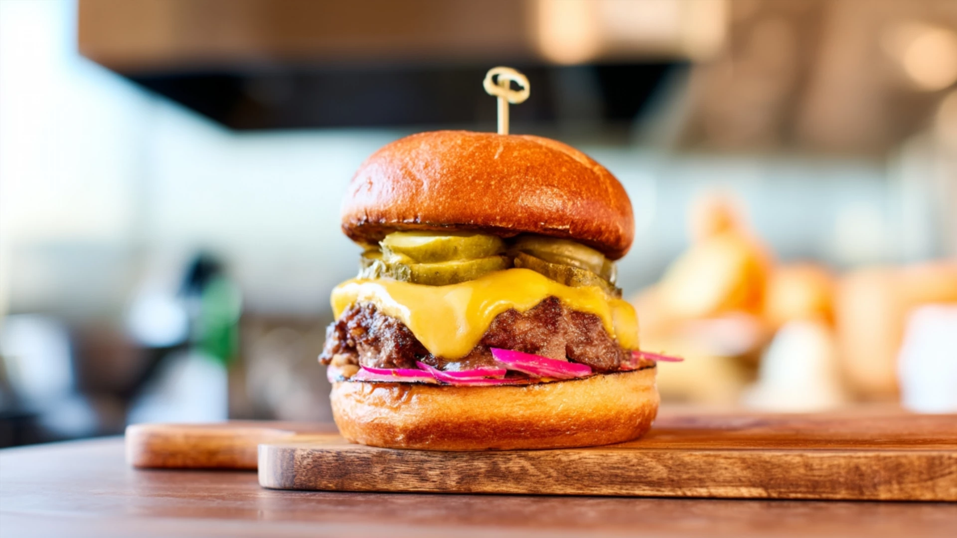 Фото блюда: Сочный домашний чизбургер который покорит вас с первого укуса