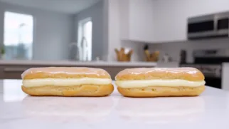 Фото рецепта: Эклеры с кремом из белого шоколада — идеальный десерт для любого праздника