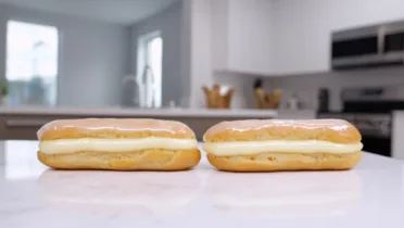 Фото блюда: Эклеры с кремом из белого шоколада — идеальный десерт для любого праздника