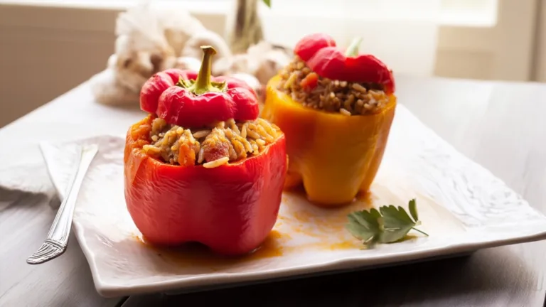 Фото блюда: Фаршированные перцы с вином – идеальное сочетание вкусов