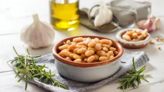 Фото рецепта: Фасоль по-итальянски с розмарином и чесноком