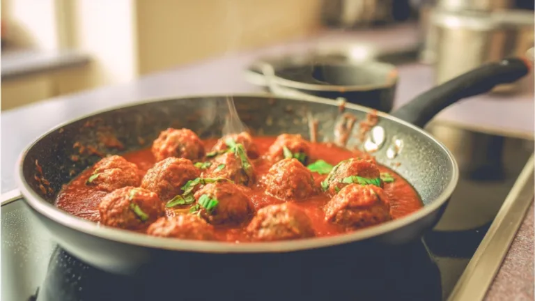 Фото блюда: Фрикадельки в томатном соусе — вкусный и сытный обед