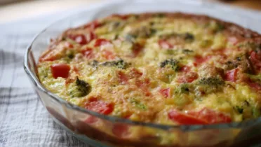 Фото блюда: Фриттата с брокколетти и томатами – яркое и вкусное блюдо для завтрака
