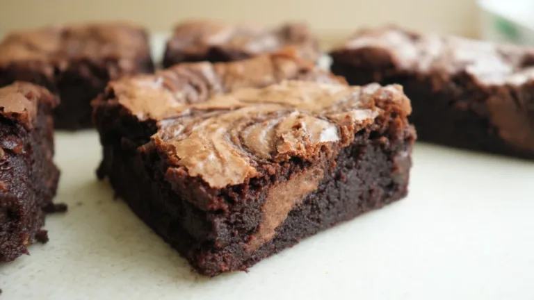 Фото блюда: Фундуковый брауни с мраморной пастой как из кофейни