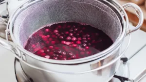 Фото блюда: Голубичный морс как в детстве: яркий вкус и чистый ягодный цвет