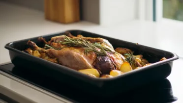 Фото блюда: Гусь запеченный с картофелем и розмарином