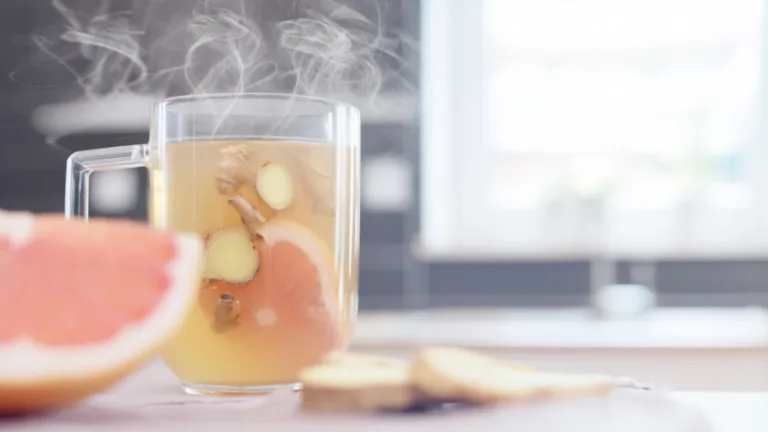 Фото блюда: Имбирно грейпфрутовый напиток, который согревает лучше чая