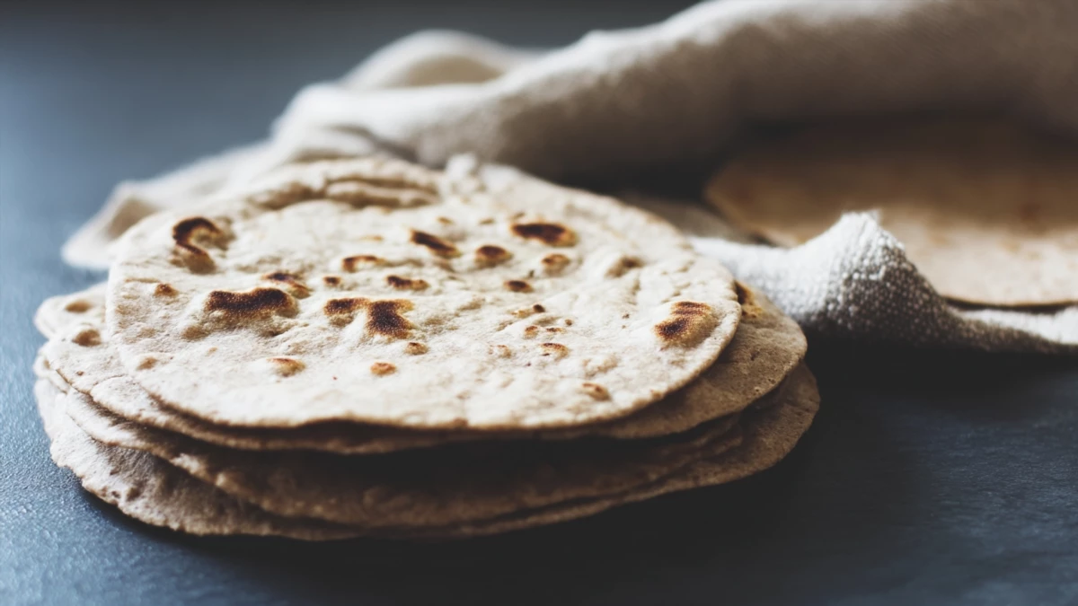 Фото блюда: Каштановые чапати из муки каштановой — ароматные и мягкие лепешки