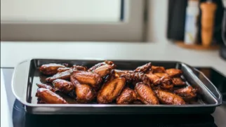 Фото рецепта: Копченые крылья с насыщенным ароматом без коптильни