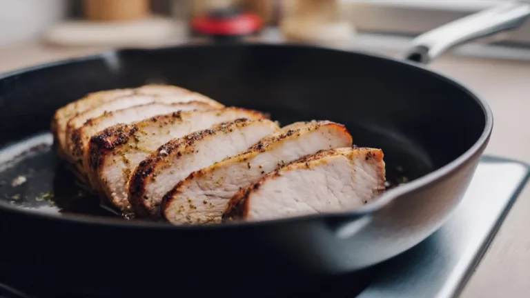 Фото блюда: Корейка на сковороде с чесноком