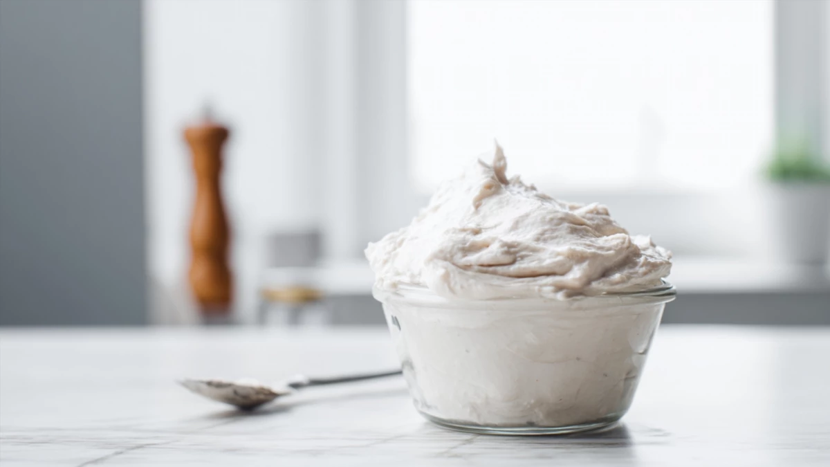 Фото блюда: Крем намазка из творога и печени минтая как в кафе, воздушная и нежная