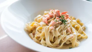 Фото блюда: Нежная крем паста с крабовым мясом для уютного ужина