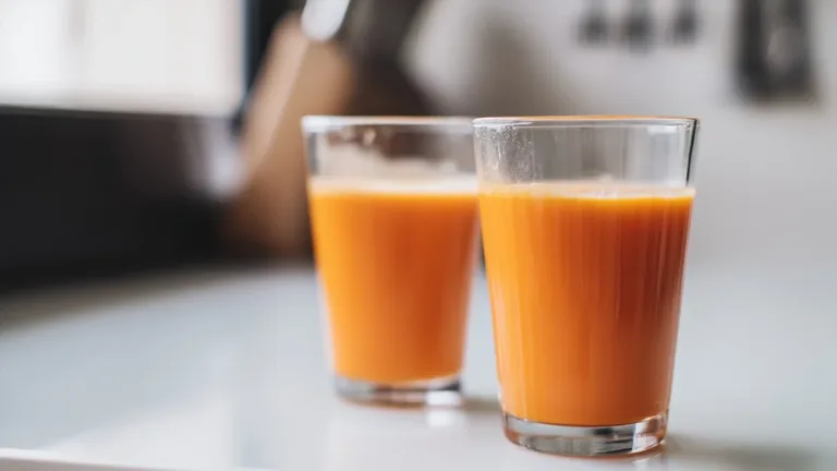 Фото блюда: Кремовый морковный напиток с кокосом для бодрого утра