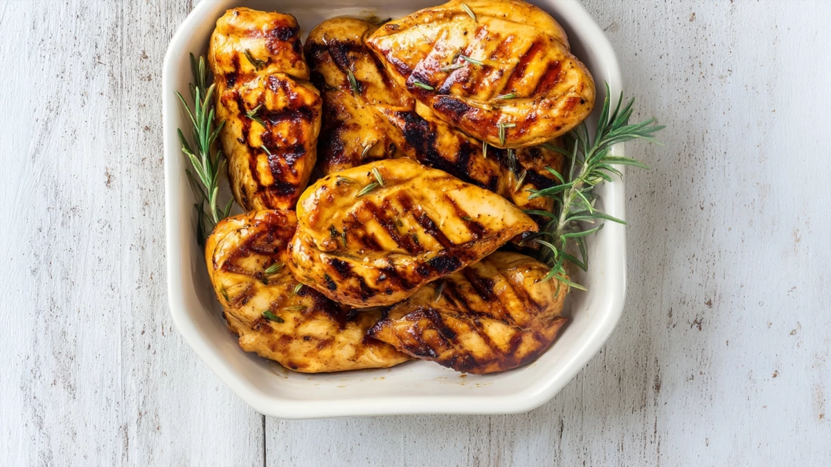 Фото блюда: Курица в чесночном маринаде с ароматной корочкой и сочной текстурой