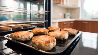 Фото рецепта Куриные котлеты с сочным центром на подсолнечном масле