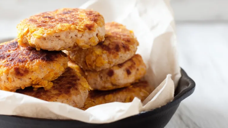 Фото блюда: Куриные котлеты воздушные с хлопьями кукурузными