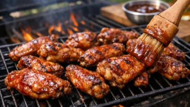 Фото блюда: Барбекю маринад для куриных крылышек на мангале