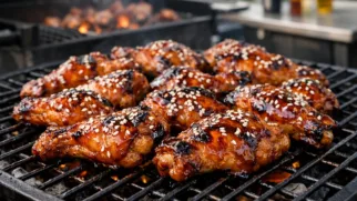 Фото рецепта: Терияки маринад для куриных крылышек на мангале