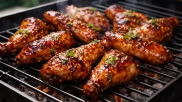 Фото блюда: Медово-соевый маринад для куриных крылышек на мангале