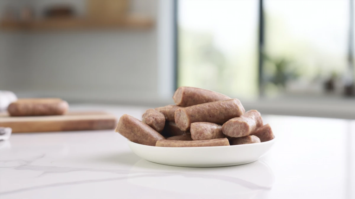 Фото блюда: Мини-сосиски для завтрака: румяные, сочные и быстрые