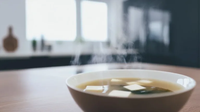 Фото блюда: Мисо суп с мягким васаби ароматом и тофу как в японском кафе