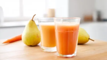 Фото рецепта Морковный грушевый микс с мягким вкусом
