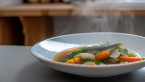 Фото блюда: Мойва тушеная с овощами – ароматное и полезное блюдо