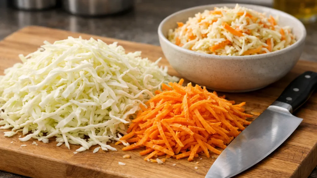 Тонкая шинковка капусты для салата коул слоу