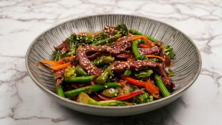 Фото рецепта: Оленина в стиле стир фрай с овощами