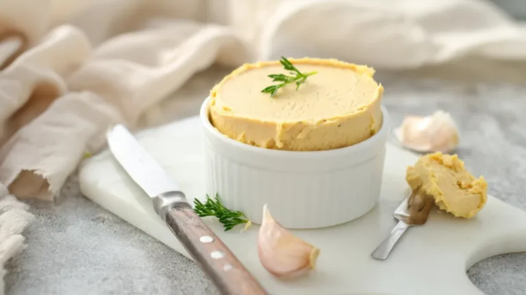 Фото блюда: Паштет со сливочным маслом и чесноком: нежный намазочный деликатес за 30 минут