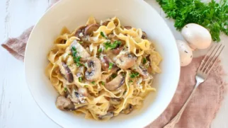 Фото рецепта: Паста с грибным соусом