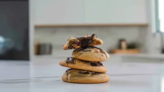 Фото рецепта: Печенье полбяное с шоколадом