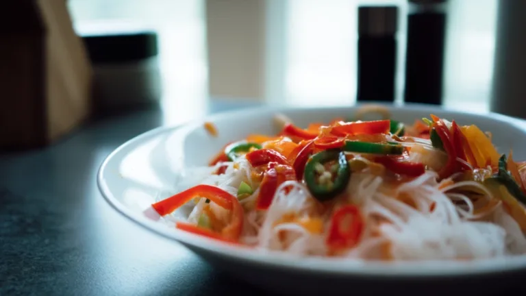 Фото блюда: Пикантные роллы с чили в рисовой бумаге: свежий хруст и острый характер