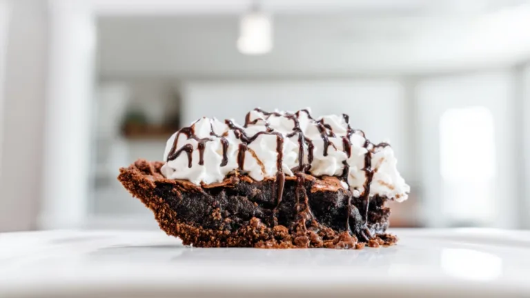 Фото блюда: Пирог брауни с кремовой подачей