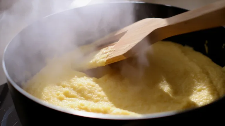 Фото блюда: Классическая густая полента: сливочная кукурузная каша по-итальянски