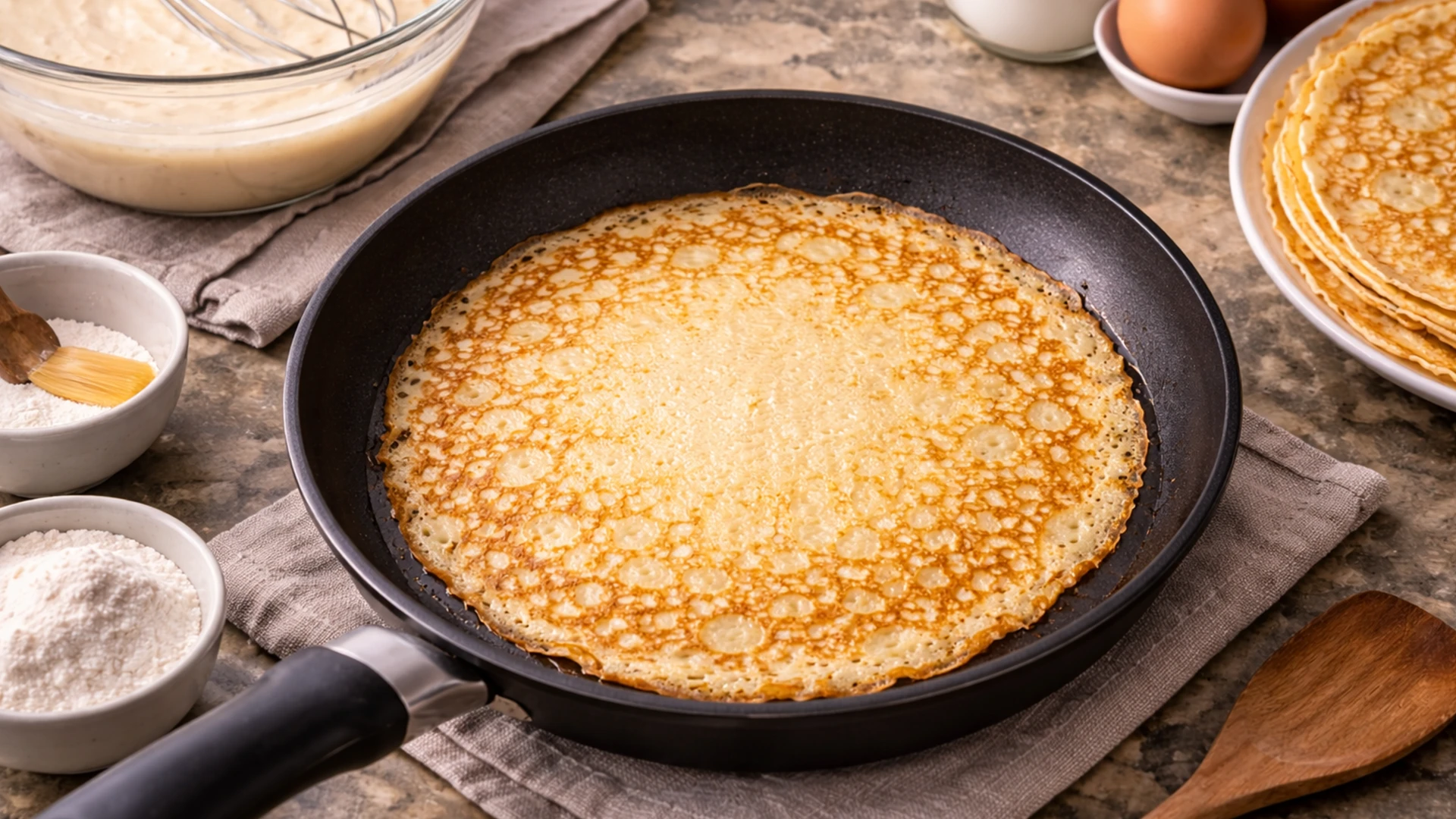 Жарка блина «Зимняя вишня»