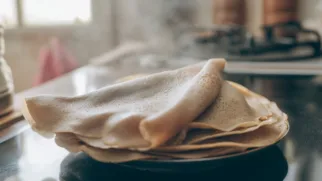 Фото рецепта: Протеиновые блины на соевой муке с нежной текстурой и румяной корочкой