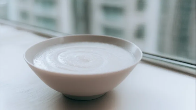 Фото блюда: Рисовая каша с льном – полезный завтрак с кремовой текстурой